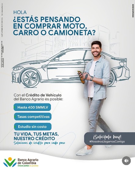 CRÉDITO INVERSIÓN DE VEHÍCULOS (CARRO Y MOTO)